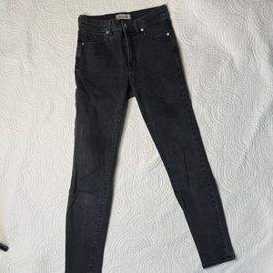 BLACK MADEWELL HIGH WAISTED SKINNY JEANS